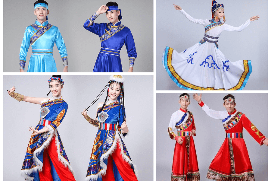 Mongolian dance costumes