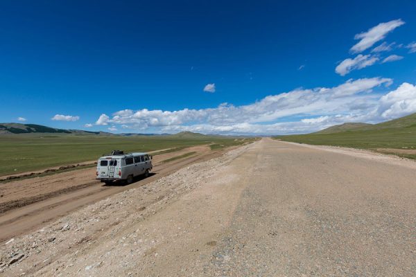 Lake Khyargas in Mongolia