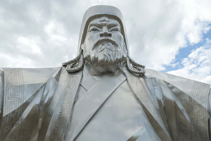 When was the Genghis Khan Statue built