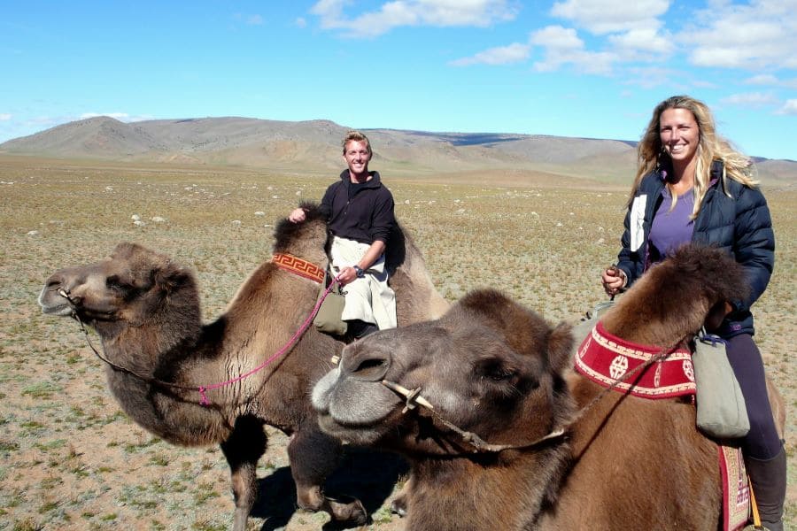 ride camel at gobi desert - 2 weeks in mongolia