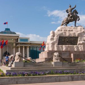 Sukhbaatar square - mongolia tour
